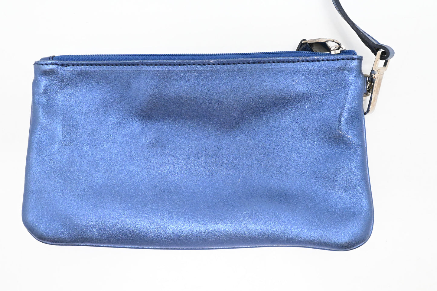 Tiffany & Co. Small Reversible Tote in Metallic Blue Leather