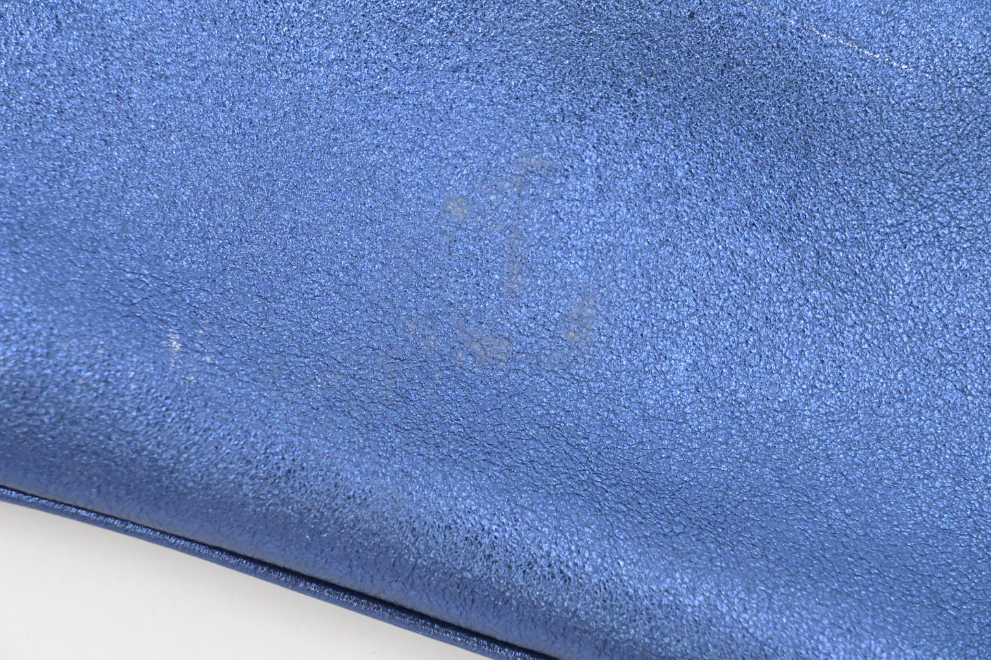 Tiffany & Co. Small Reversible Tote in Metallic Blue Leather