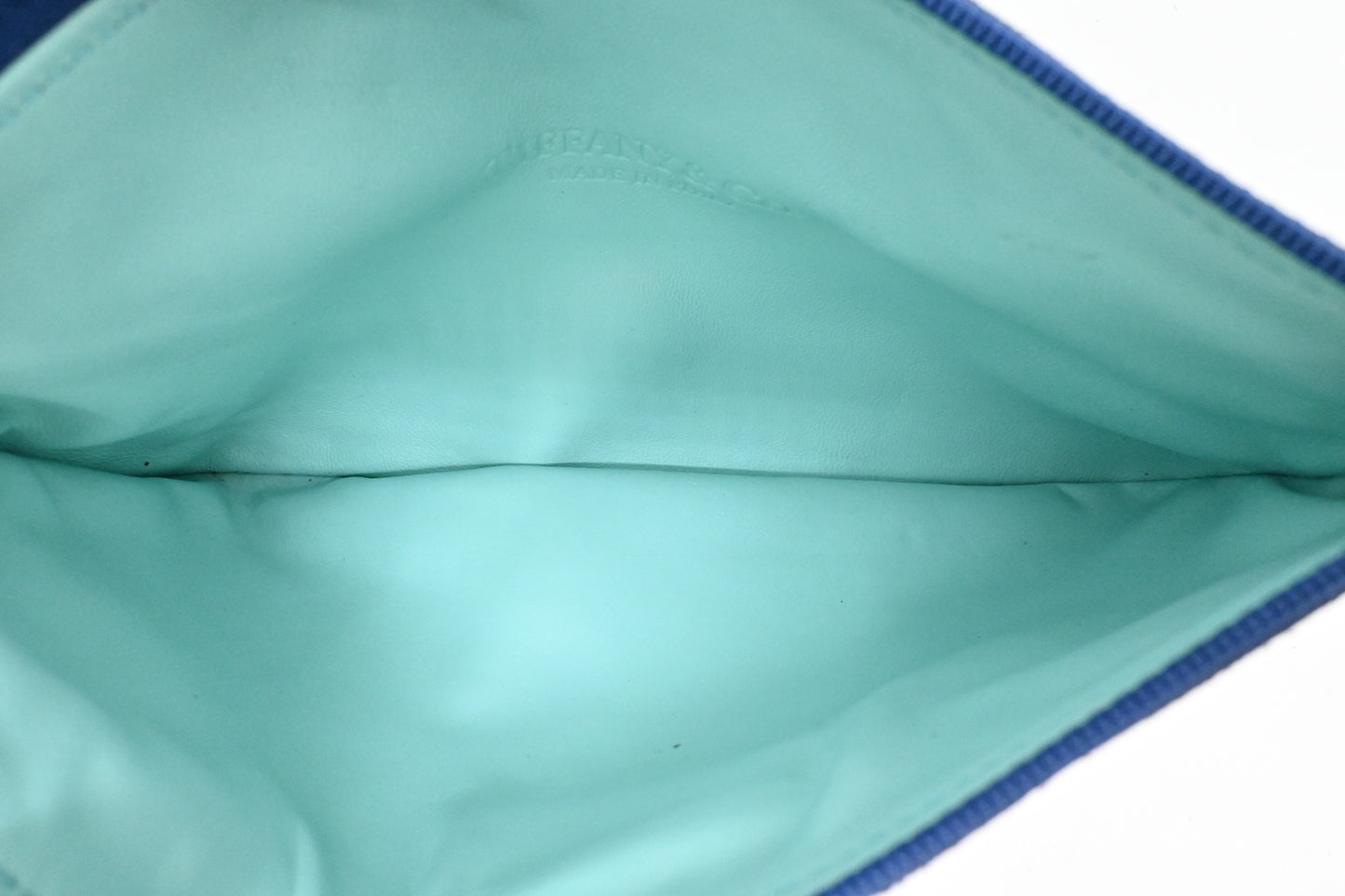 Tiffany & Co. Small Reversible Tote in Metallic Blue Leather
