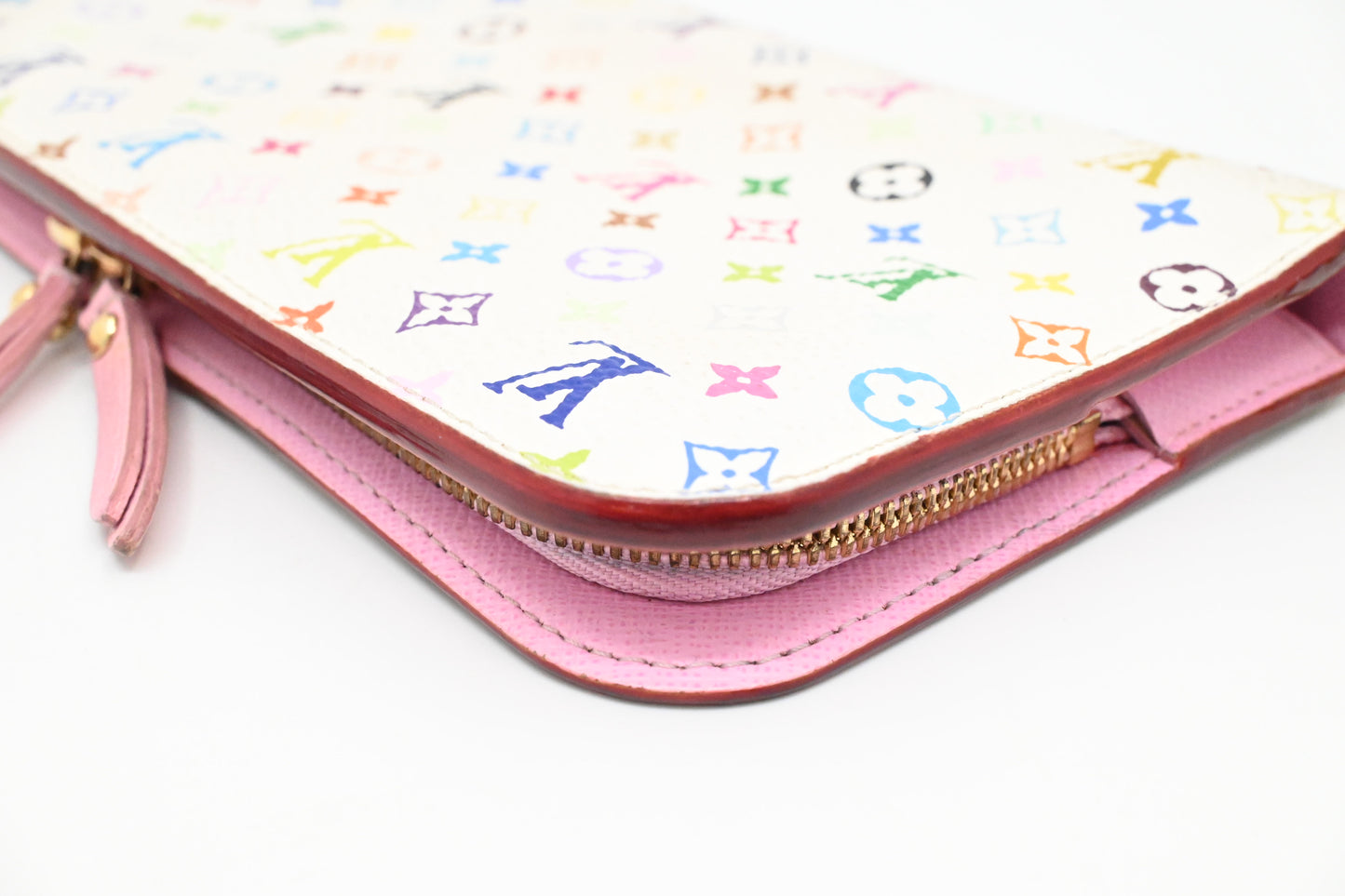 Louis Vuitton Insolite Wallet in White Multicolor Monogram Canvas