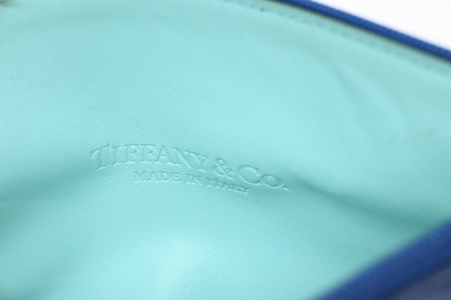 Tiffany & Co. Small Reversible Tote in Metallic Blue Leather