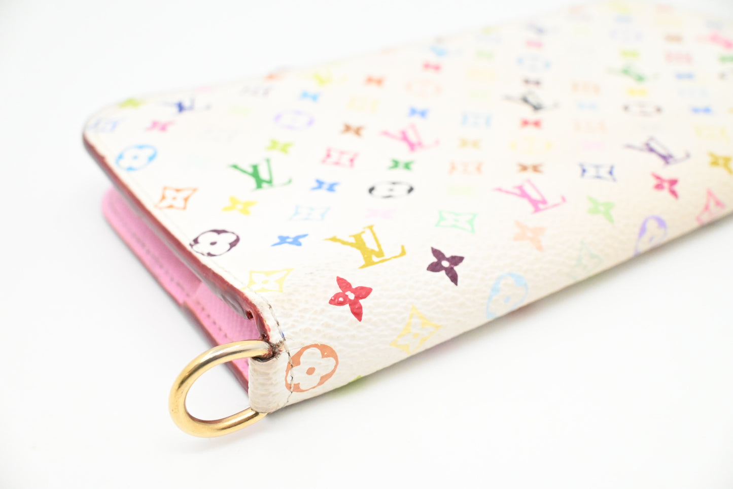 Louis Vuitton Insolite Wallet in White Multicolor Monogram Canvas