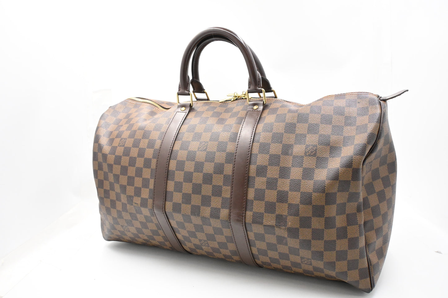 Louis Vuitton Keepall 50 in Damier Ebene Canvas