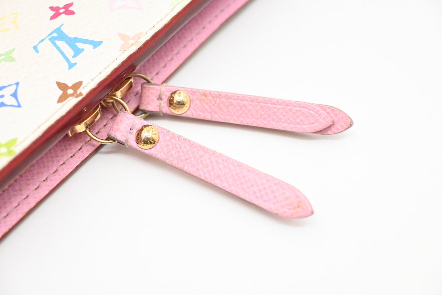 Louis Vuitton Insolite Wallet in White Multicolor Monogram Canvas