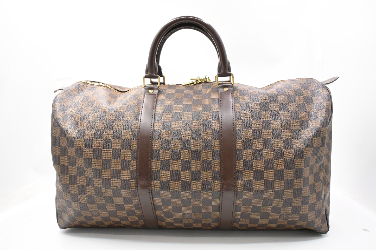 Louis Vuitton Keepall 50 in Damier Ebene Canvas