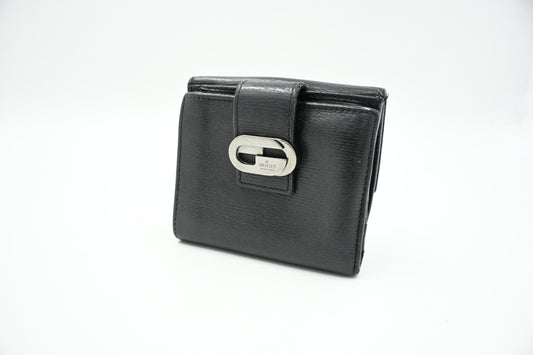Gucci Compact Wallet in Black Leather