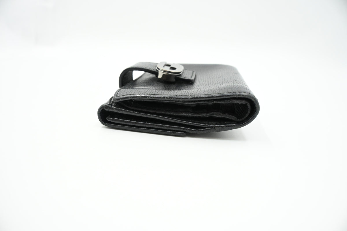 Gucci Compact Wallet in Black Leather