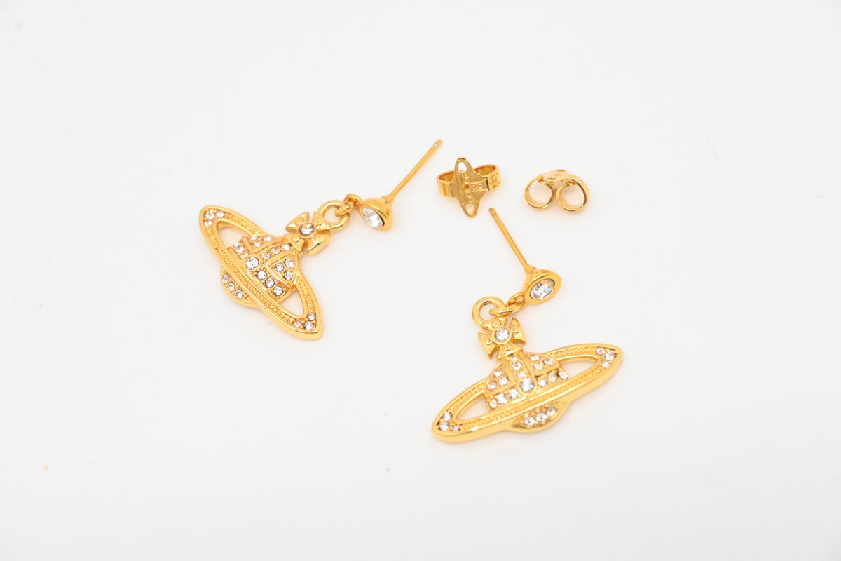 Vivienne Westwood Mini Bas Relief Drop Earrings