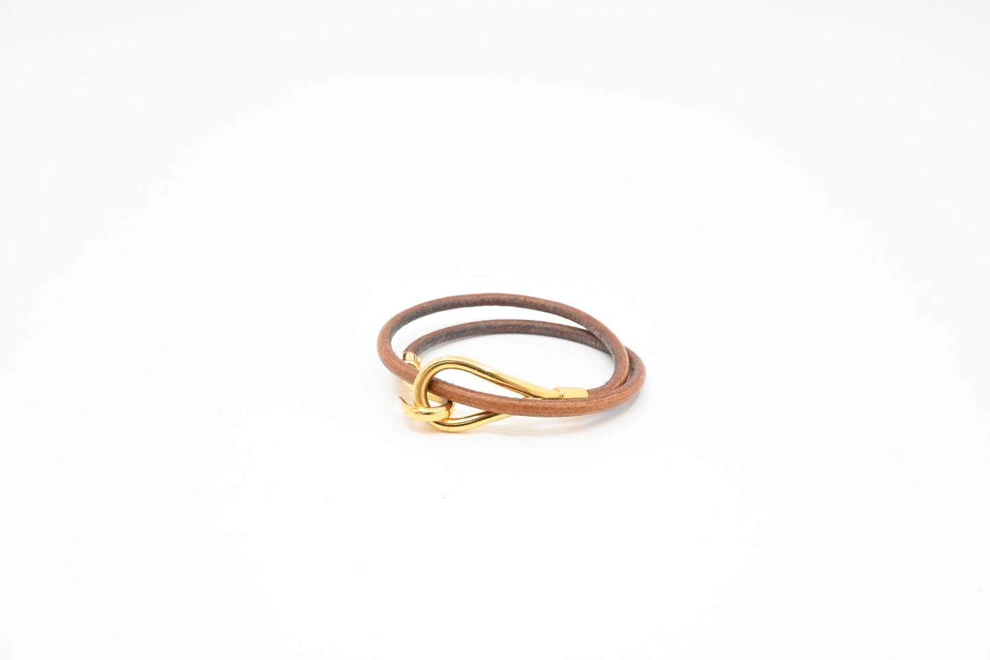 Hermes Jumbo Bracelet in Brown Leather