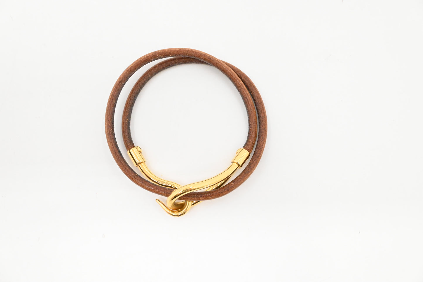 Hermes Jumbo Bracelet in Brown Leather