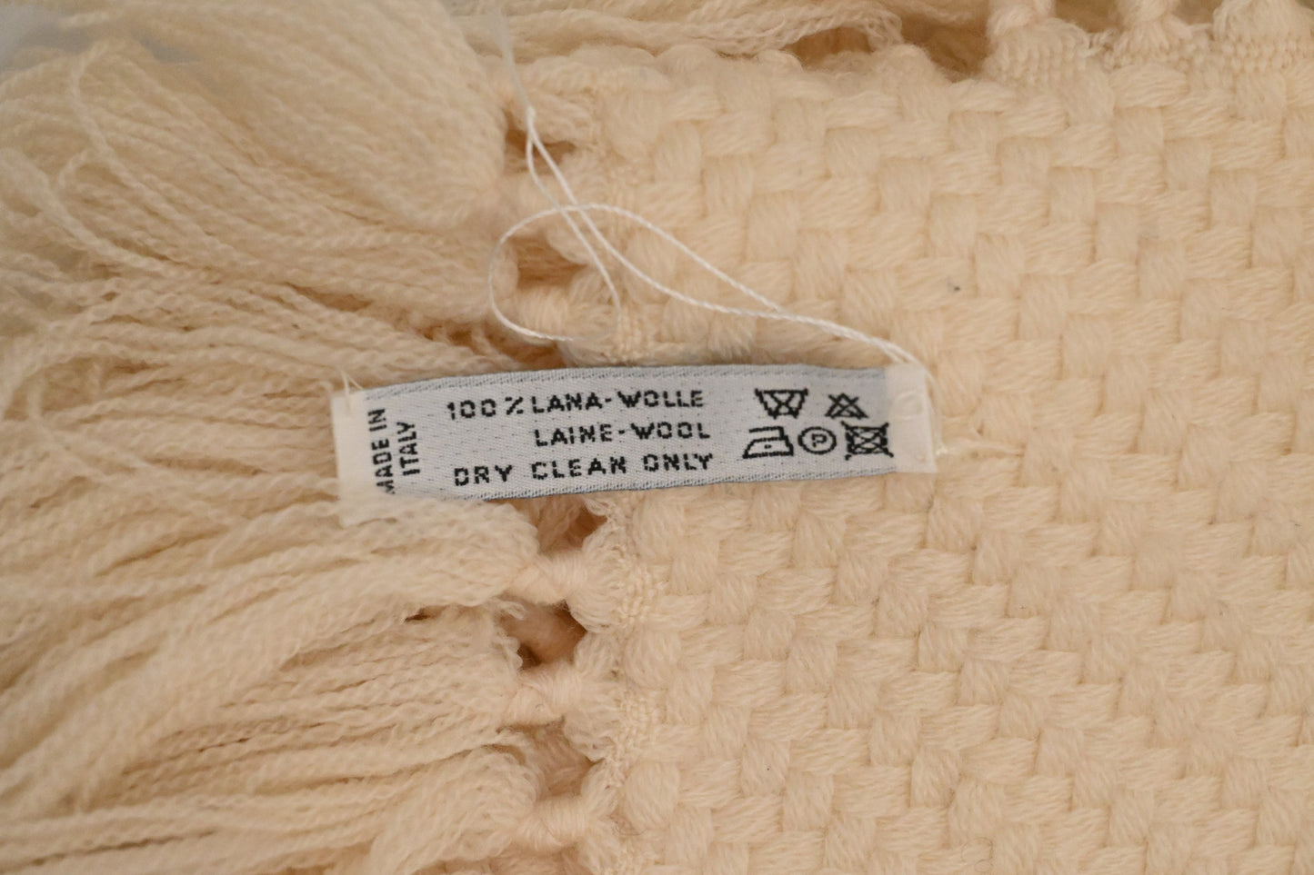 Hermes Blanket in Cream Wool