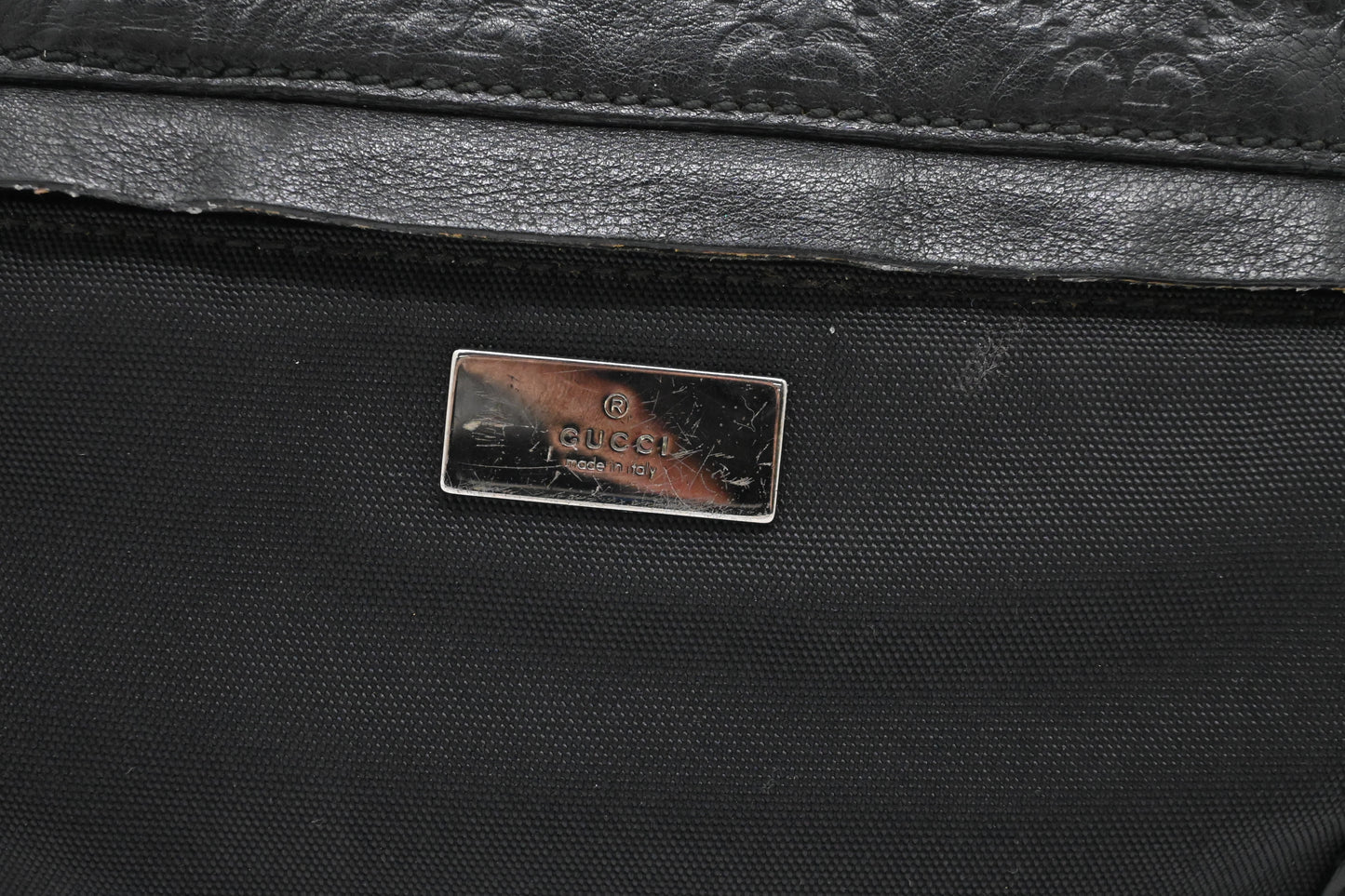 Gucci Bumbag in Black Guccissima Leather