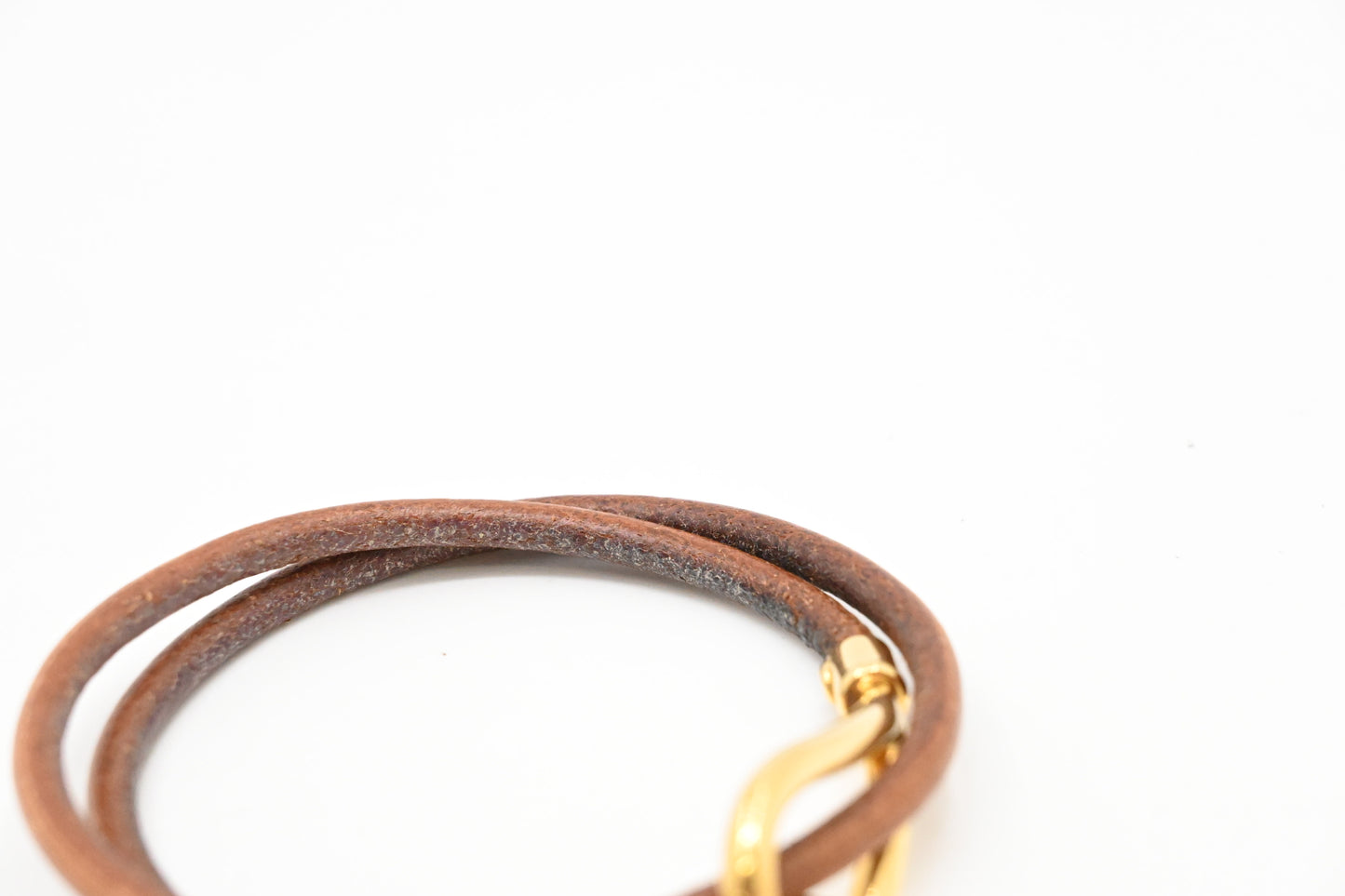 Hermes Jumbo Bracelet in Brown Leather