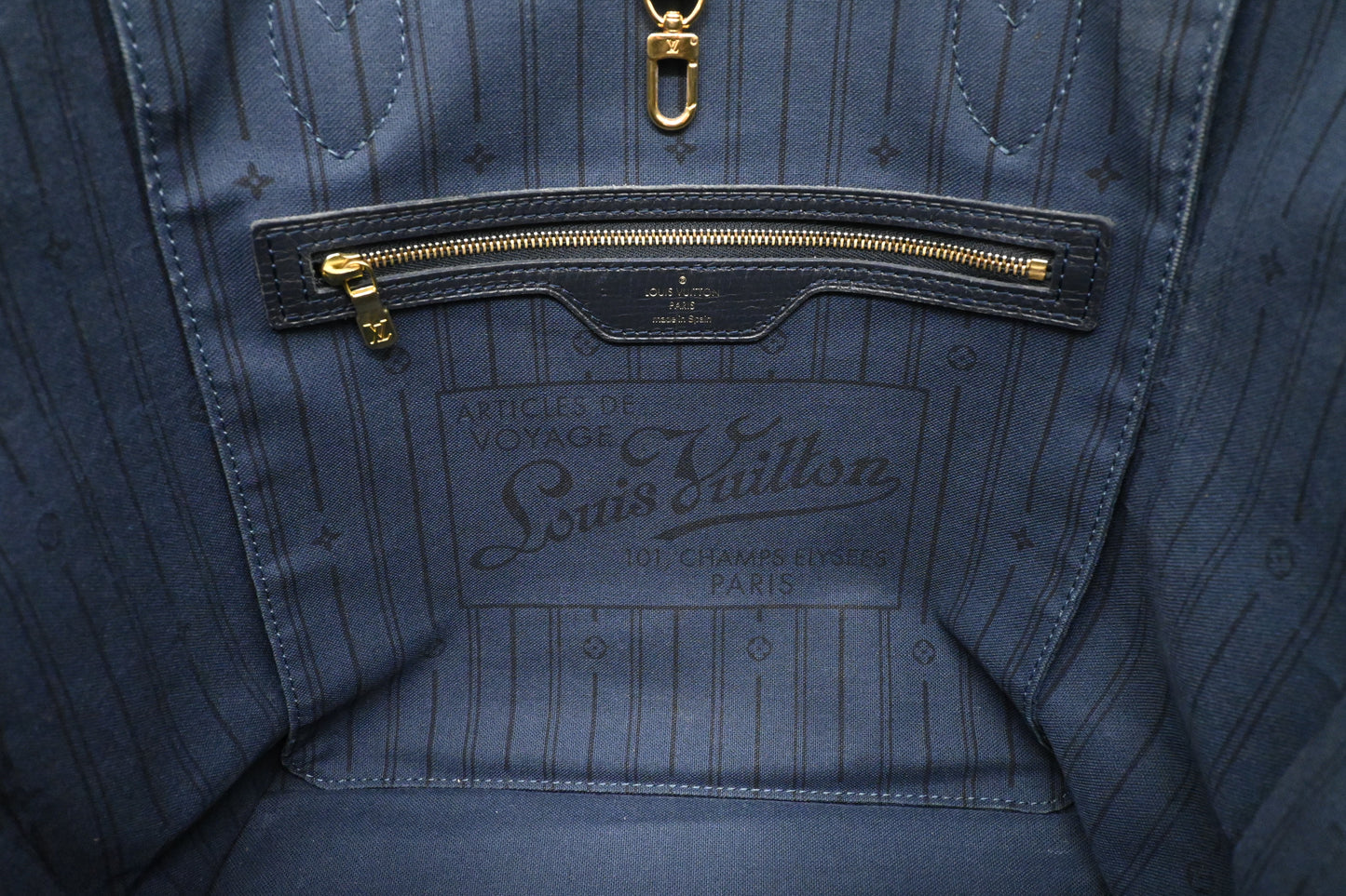 Louis Vuitton Neverfull MM in Encre Idylle Canvas