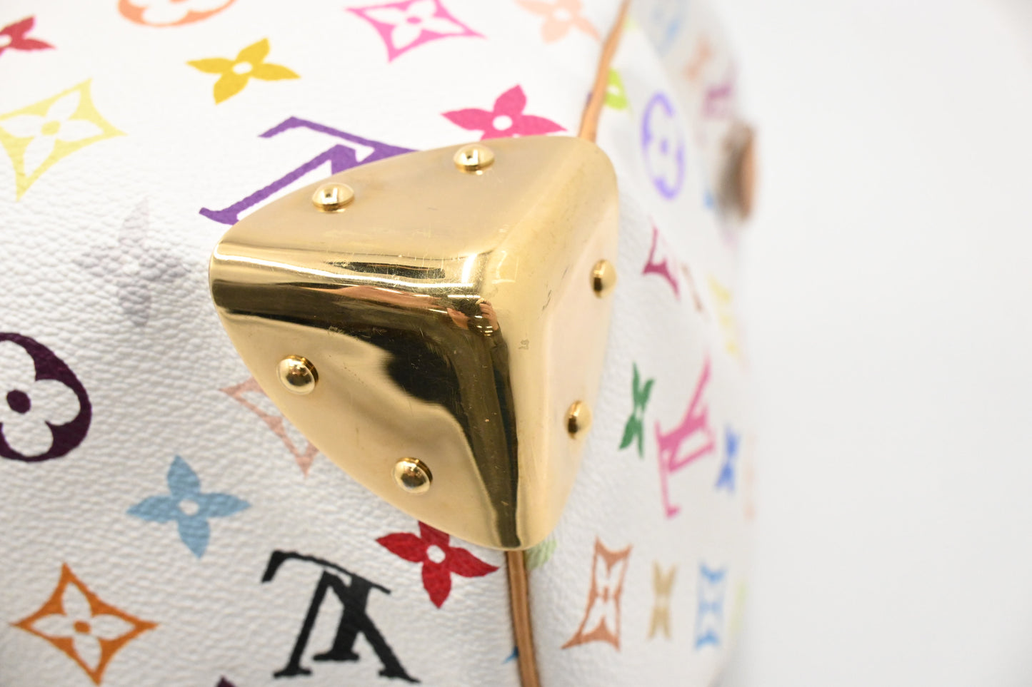 Louis Vuitton Keepall 45 in White Multicolor Monogram Canvas