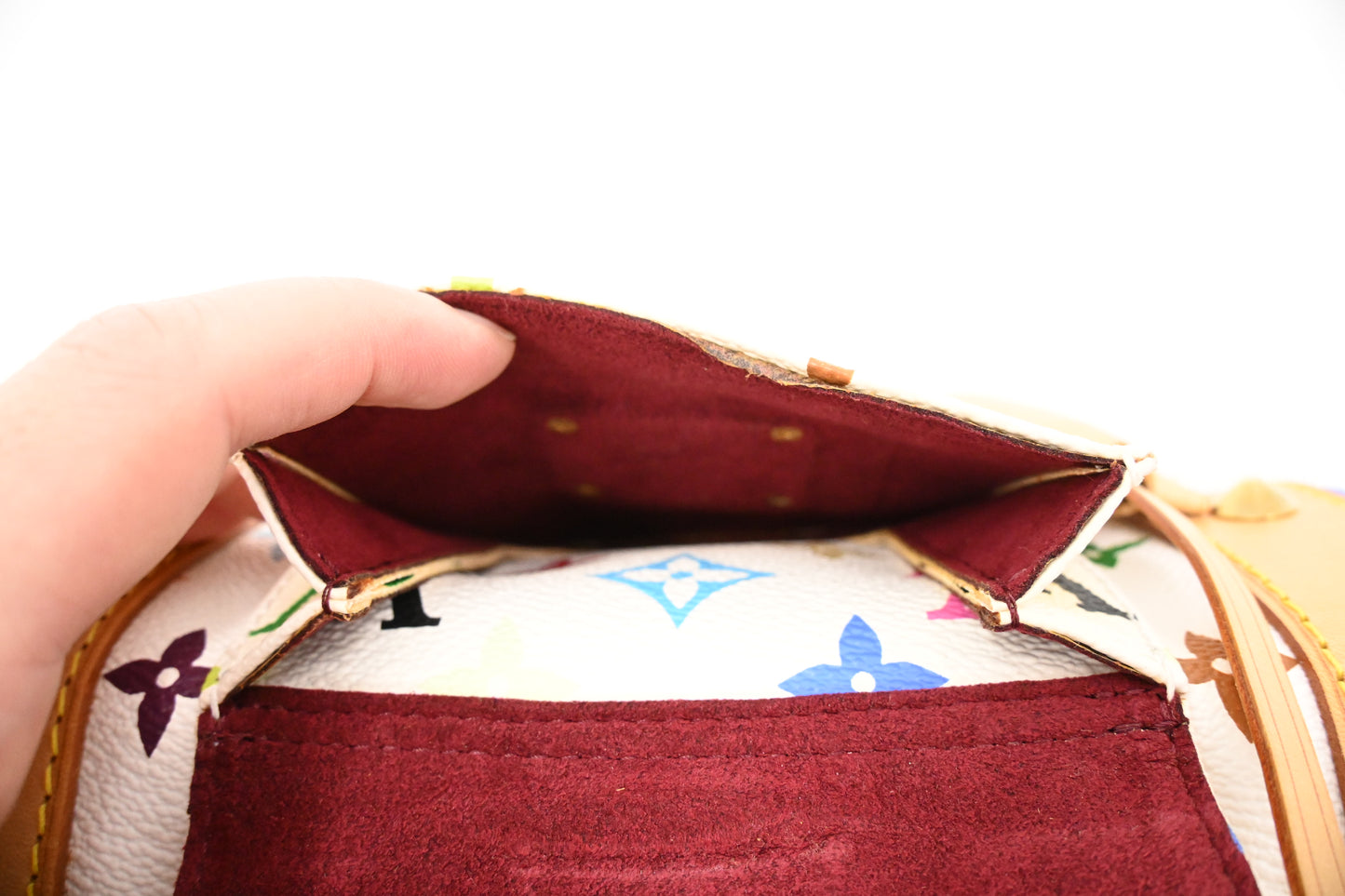 Louis Vuitton Keepall 45 in White Multicolor Monogram Canvas
