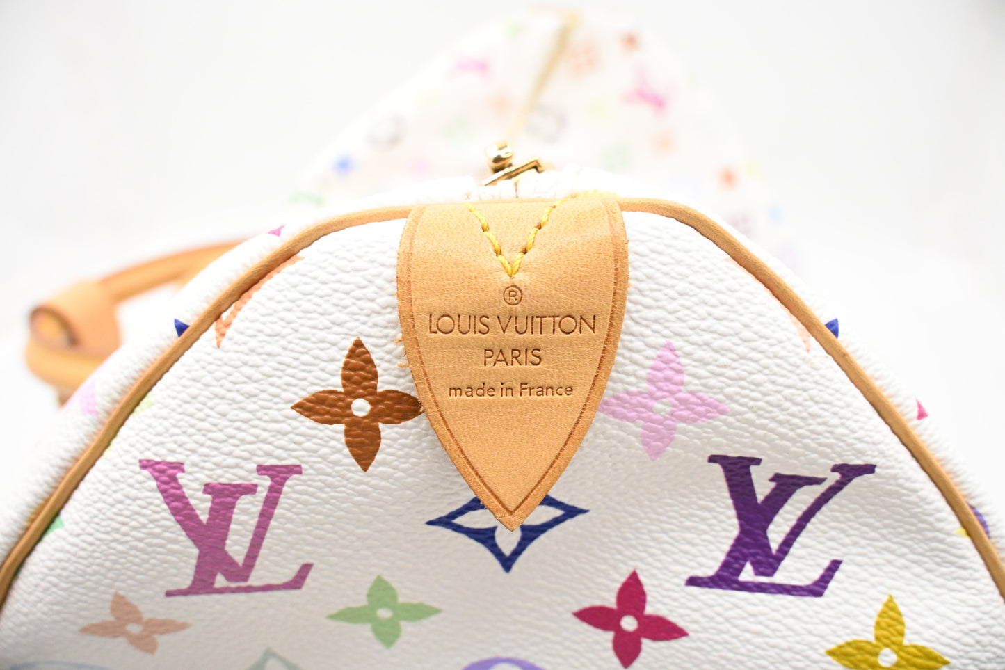 Louis Vuitton Keepall 45 in White Multicolor Monogram Canvas