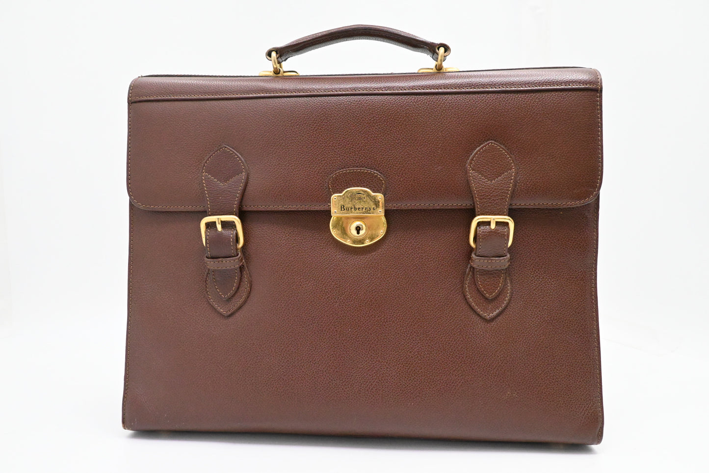Burberry Business Bag in Brown Leather