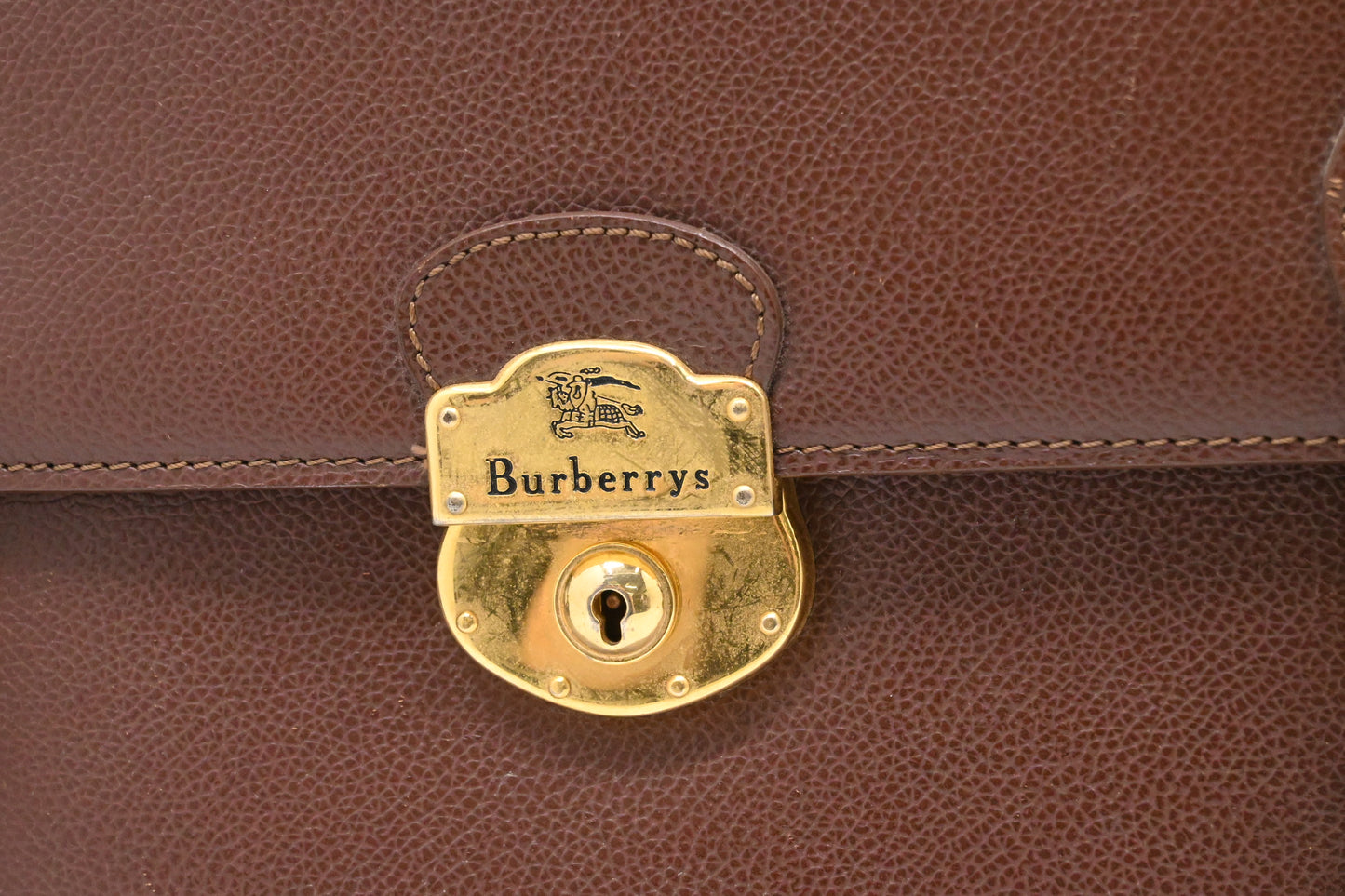 Burberry Business Bag in Brown Leather
