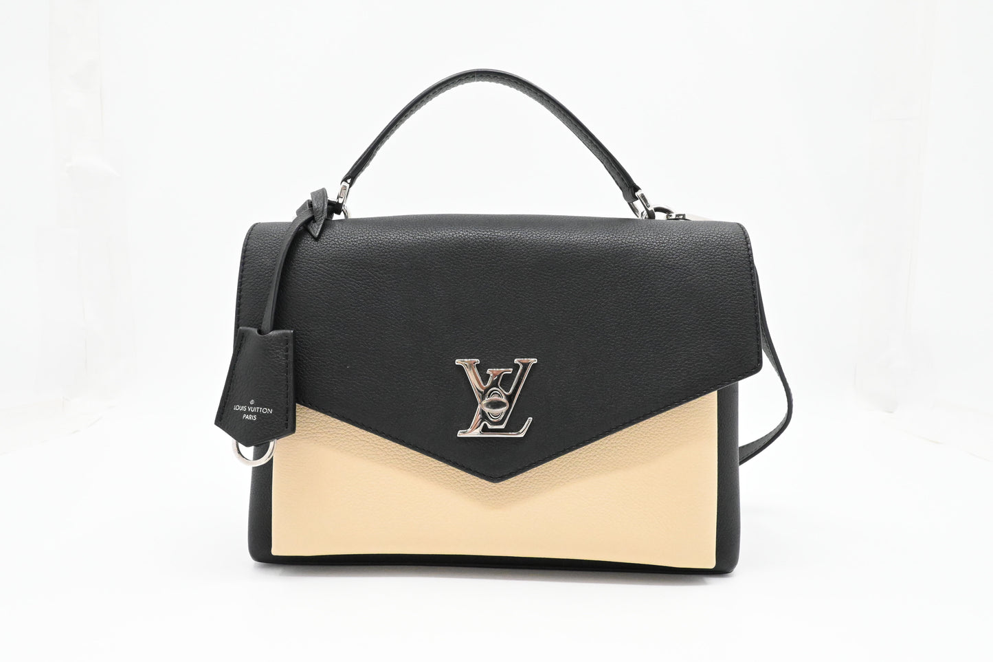 Louis Vuitton MyLockMe in Black and Cream Leather