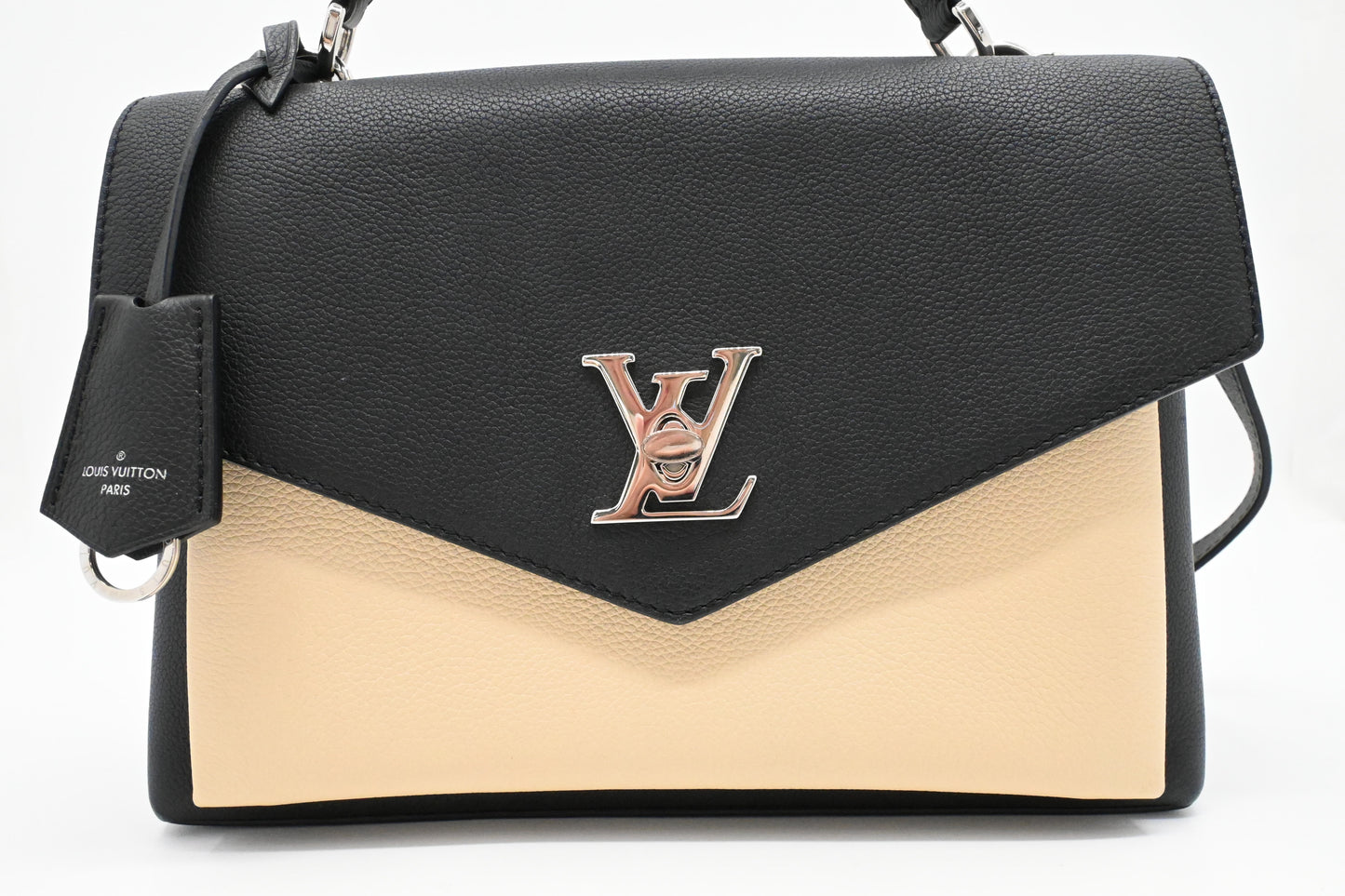 Louis Vuitton MyLockMe in Black and Cream Leather