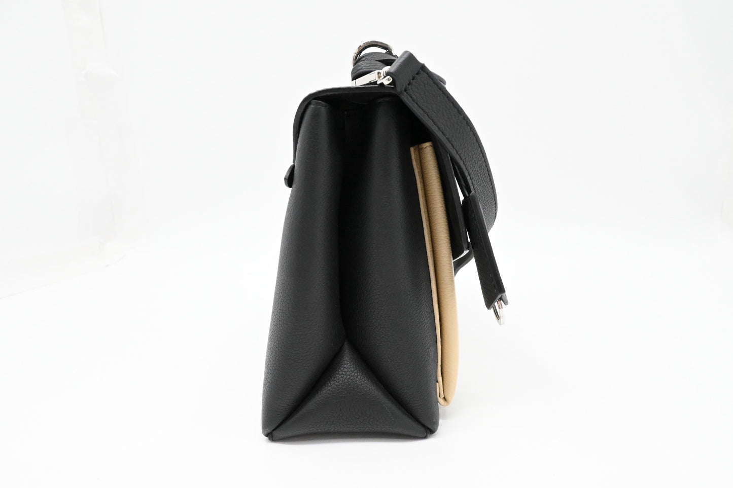 Louis Vuitton MyLockMe in Black and Cream Leather