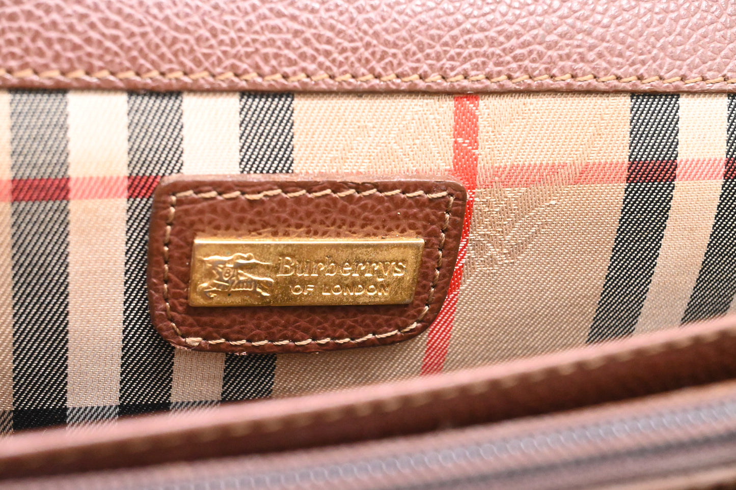 Burberry Business Bag in Brown Leather