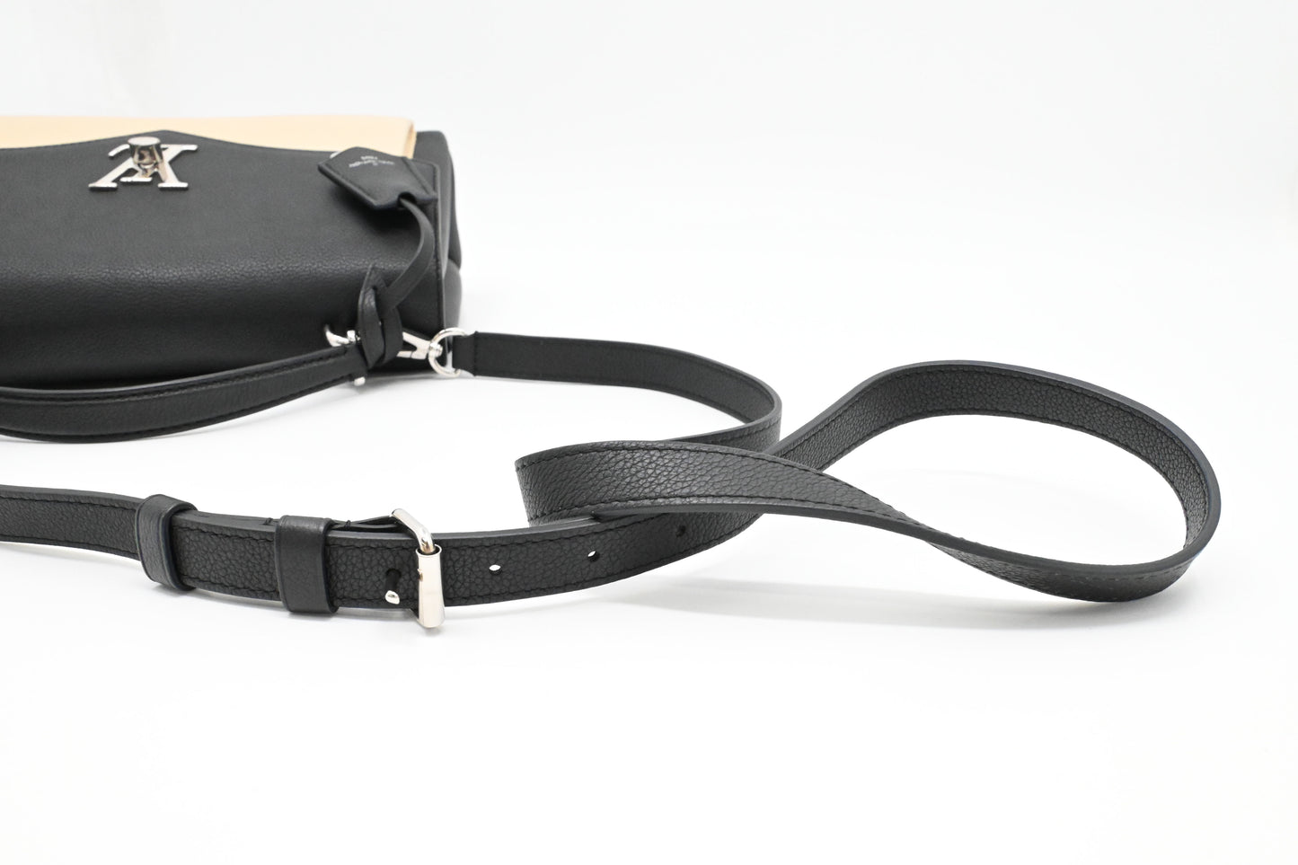 Louis Vuitton MyLockMe in Black and Cream Leather