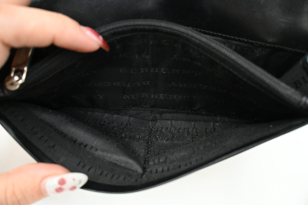 Burberry Long Wallet in Brown Coated Canvas