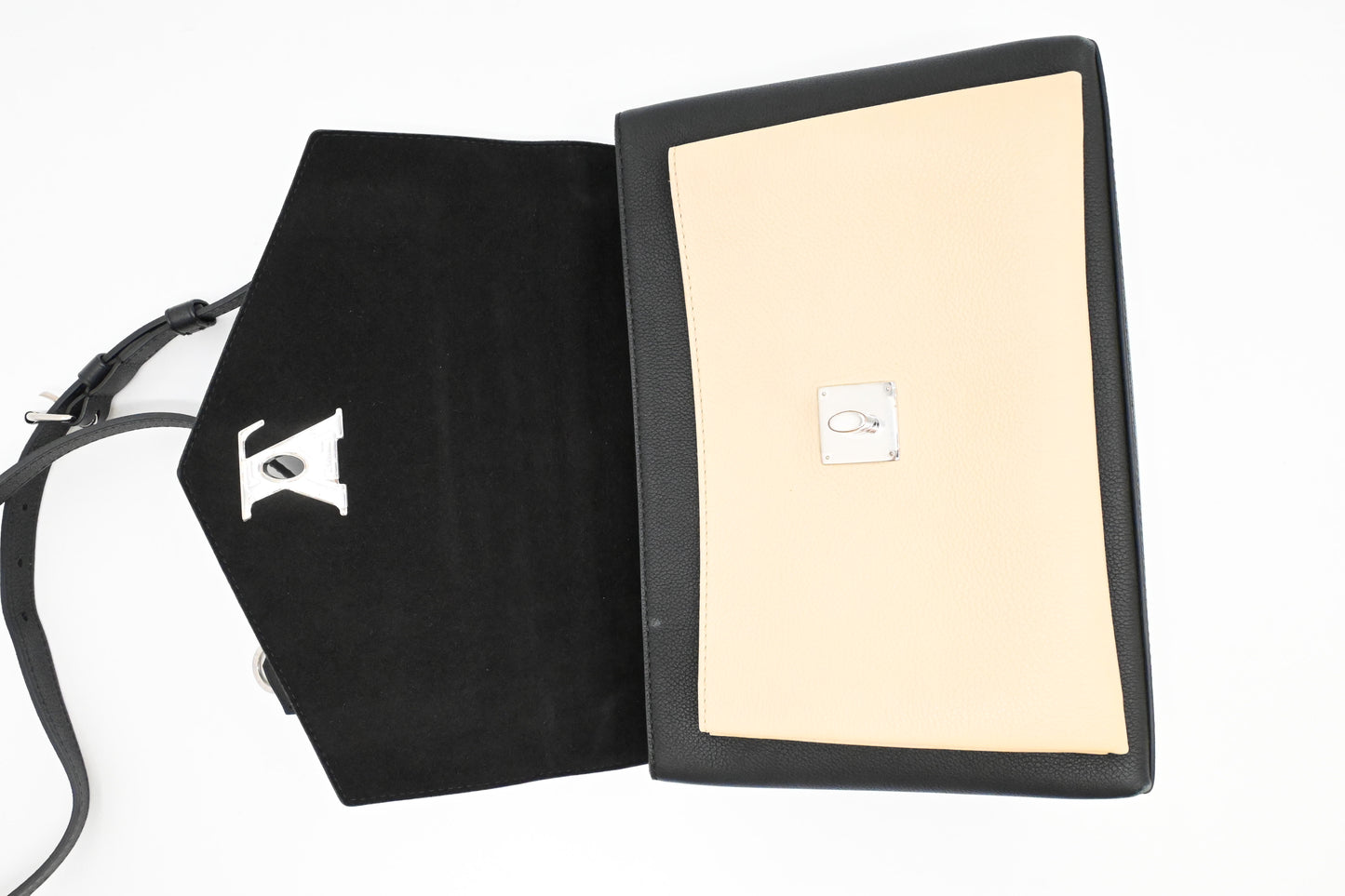 Louis Vuitton MyLockMe in Black and Cream Leather