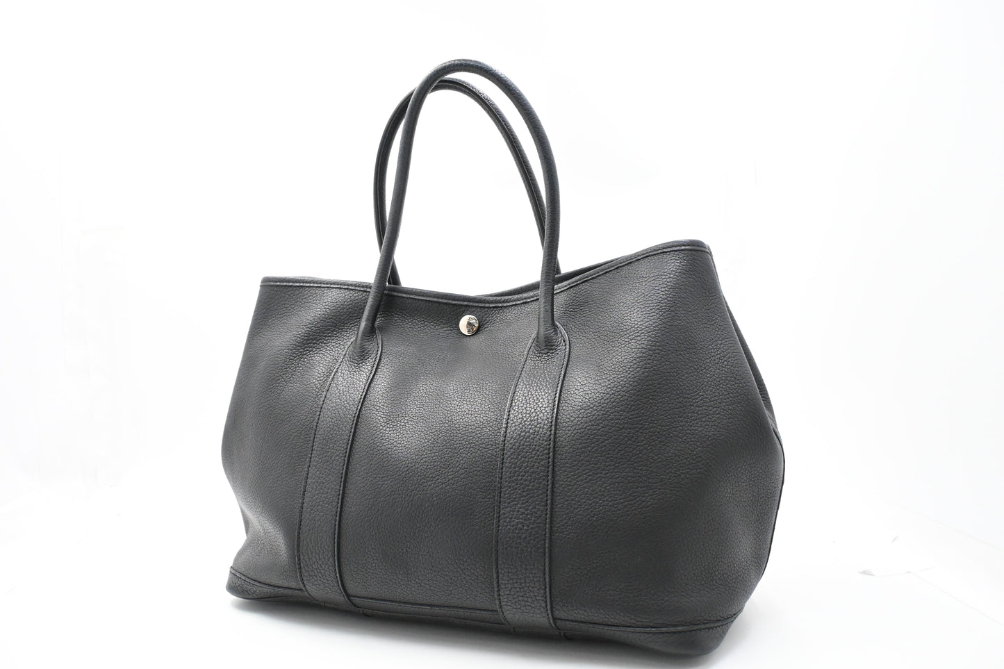 Hermes Garden Party 36 in Black Leather