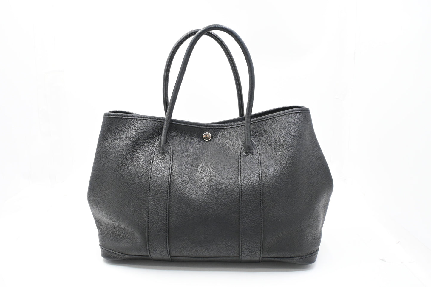 Hermes Garden Party 36 in Black Leather