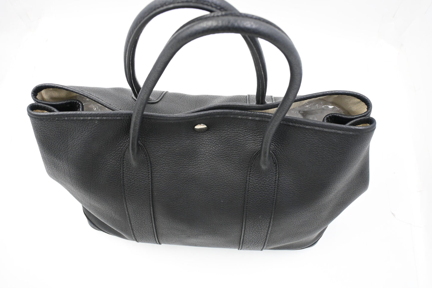 Hermes Garden Party 36 in Black Leather