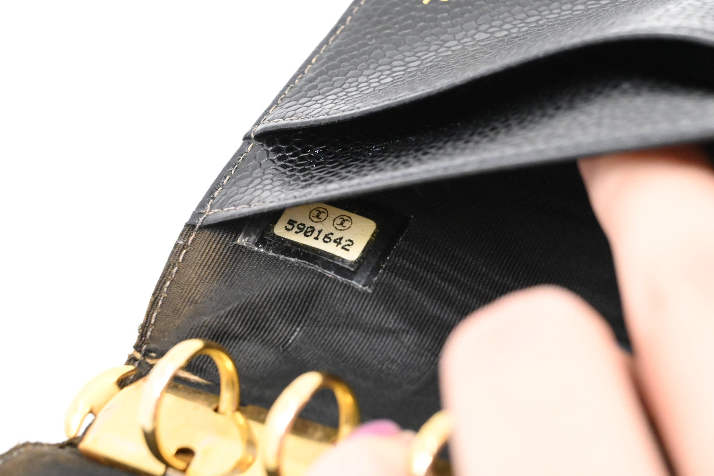 Chanel Agenda PM in Black Caviar Leather