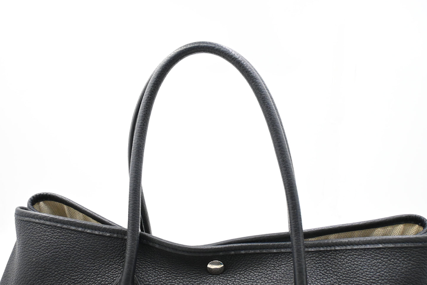 Hermes Garden Party 36 in Black Leather