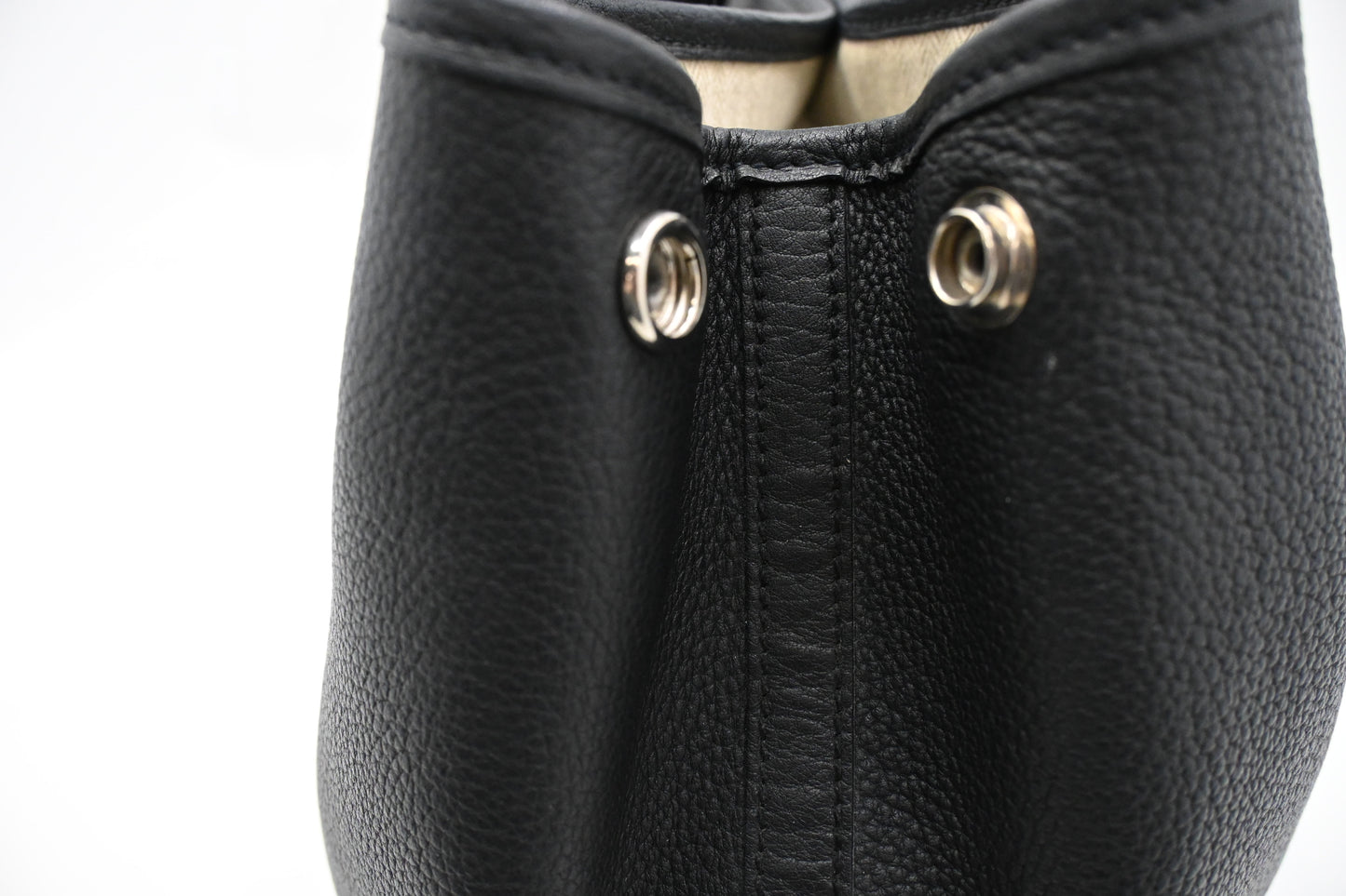 Hermes Garden Party 36 in Black Leather