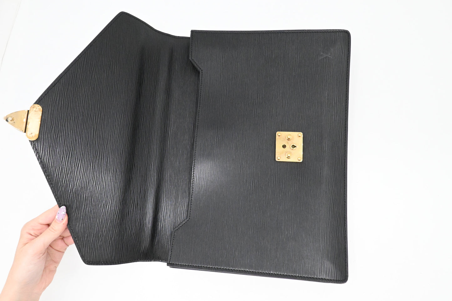 Louis Vuitton Serviette Consellier in Black Epi Leather