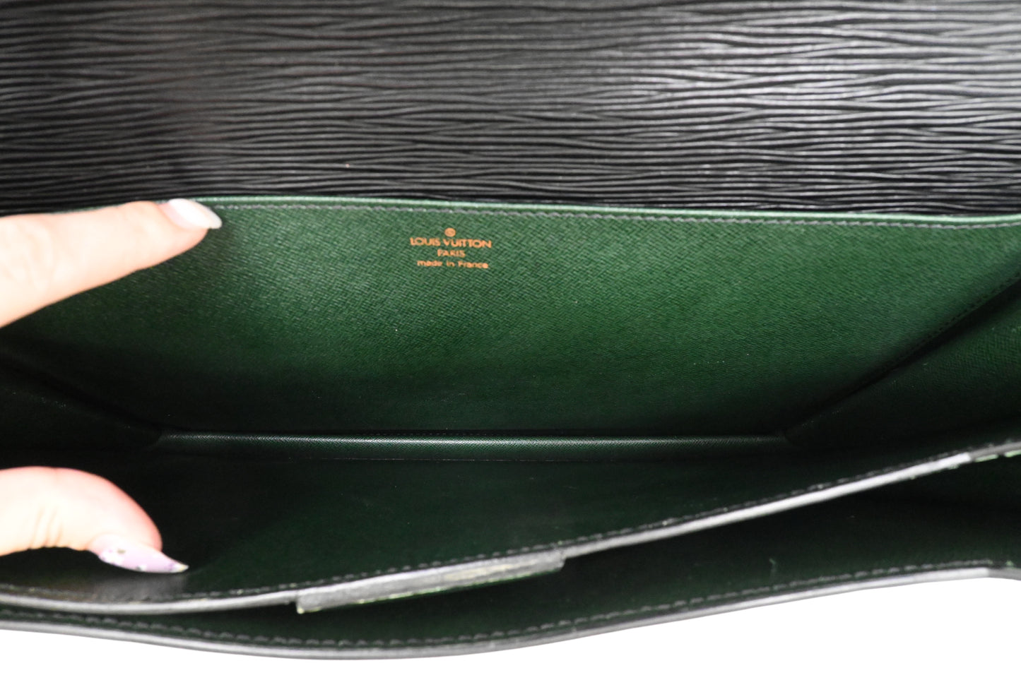 Louis Vuitton Serviette Consellier in Black Epi Leather