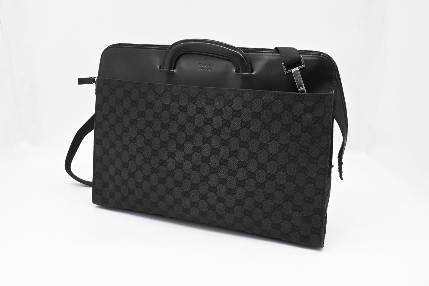 Gucci Business Bag in Black GG Canvas