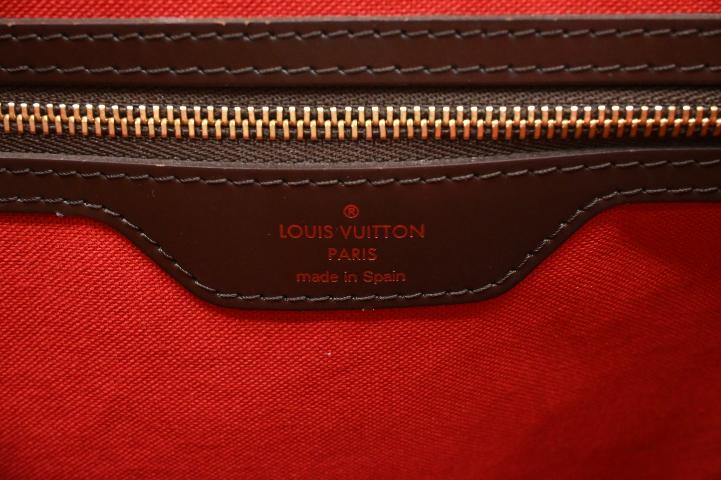 Louis Vuitton Cabas Rivington in Damier Ebene Canvas