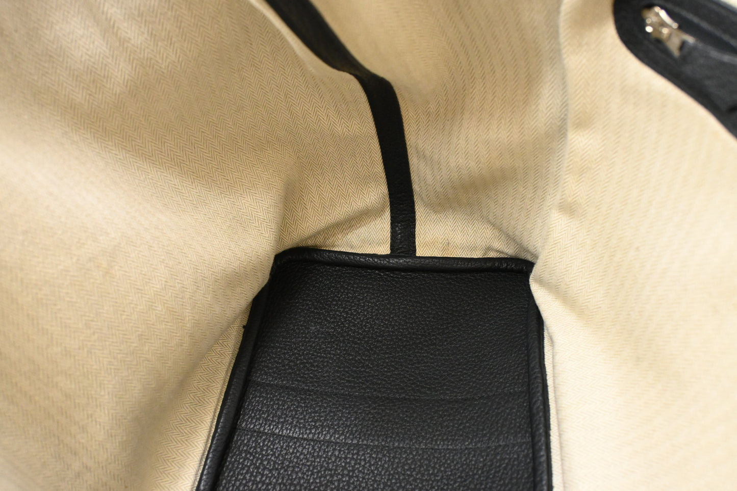 Hermes Garden Party 36 in Black Leather