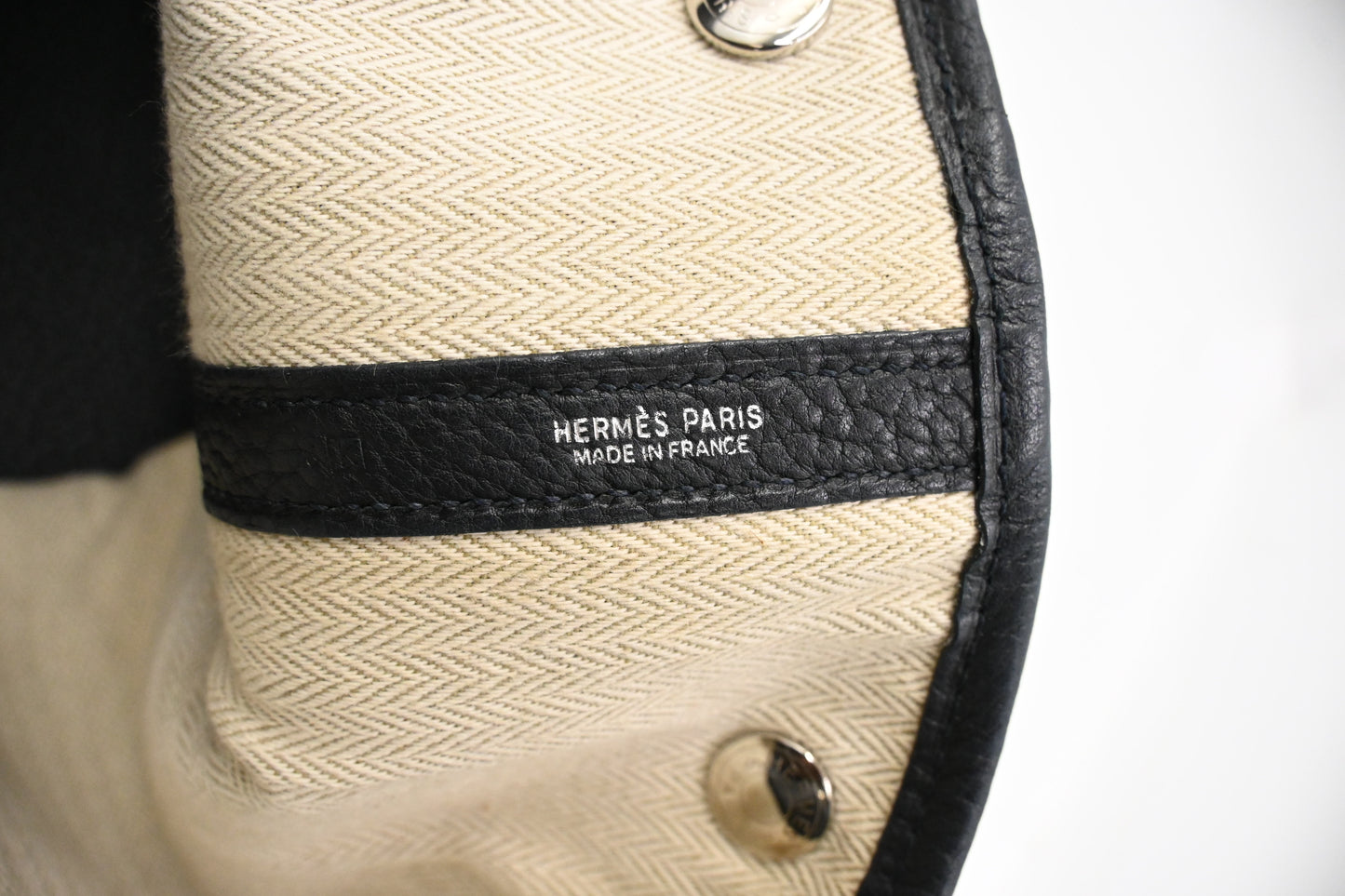 Hermes Garden Party 36 in Black Leather