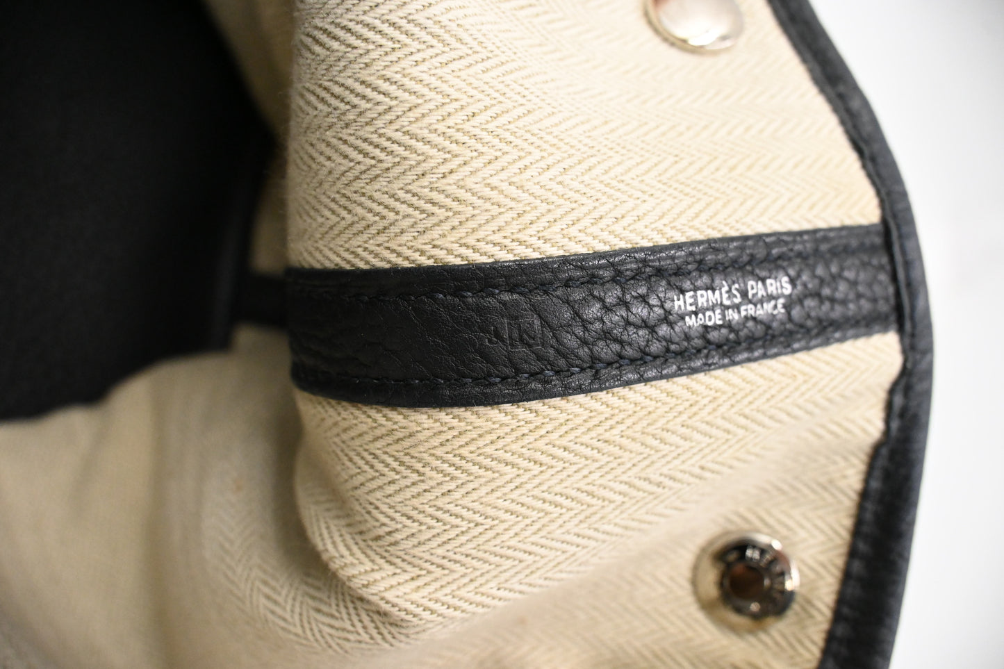 Hermes Garden Party 36 in Black Leather