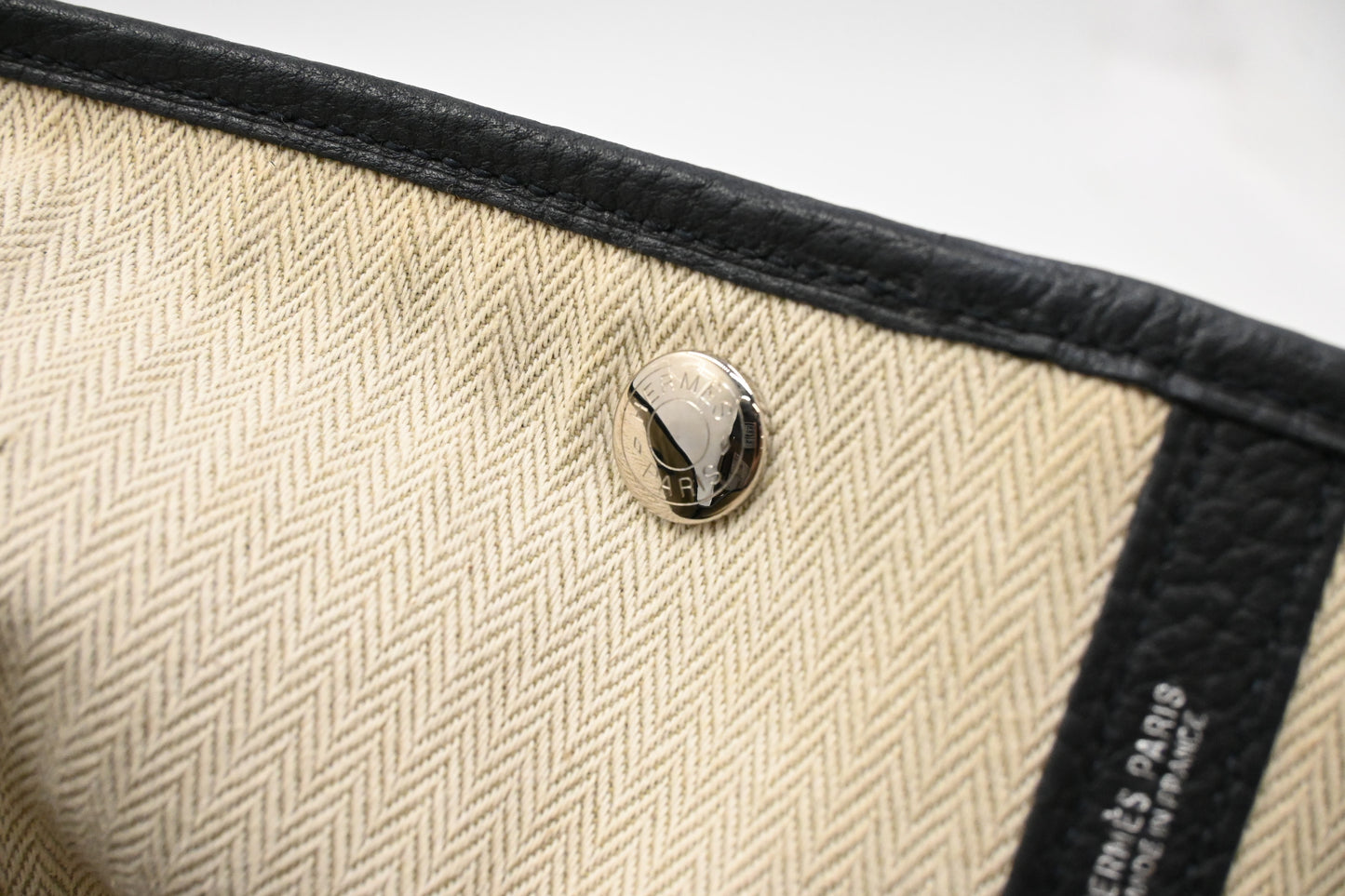 Hermes Garden Party 36 in Black Leather