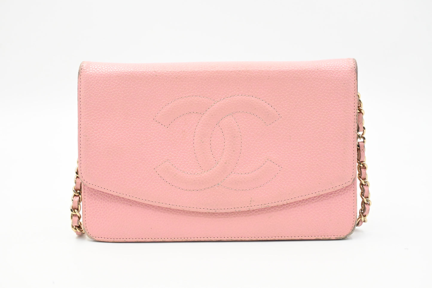 Chanel Wallet on Chain in Pink Caviar Leather
