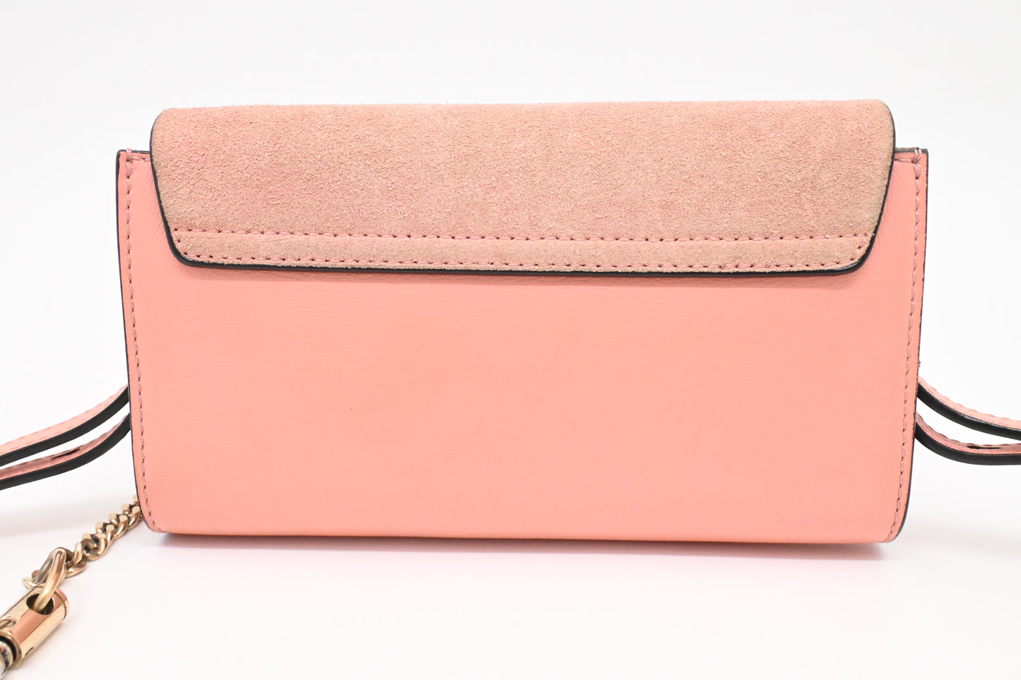 Chloe Faye Crossbody Bag in Pink Leather