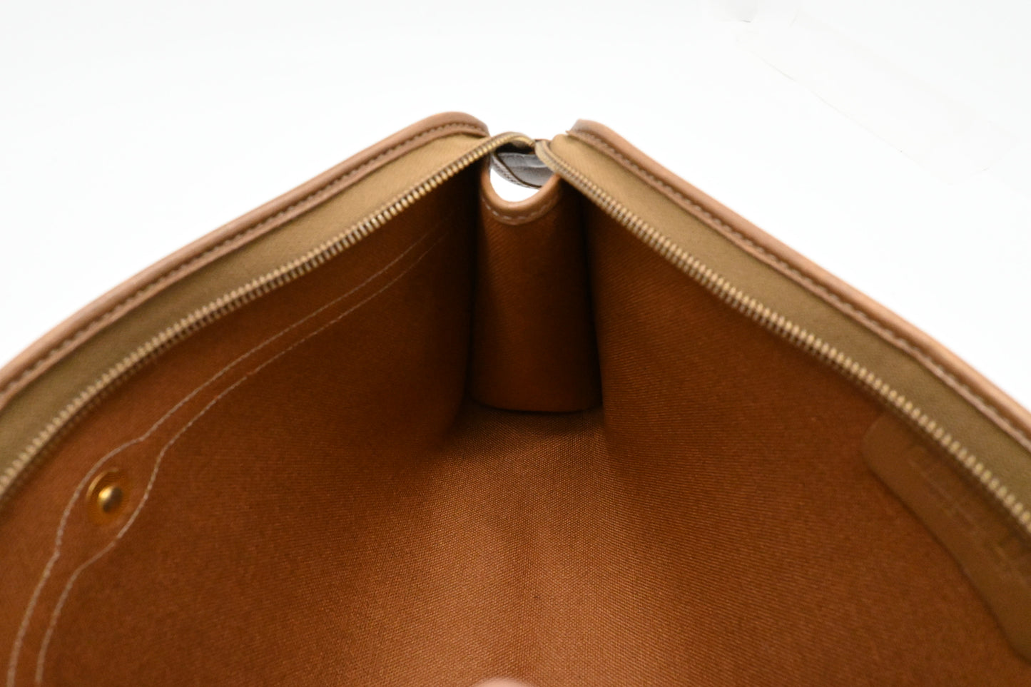 Dior Pouch in Gray Honeycomb Coated Canvas