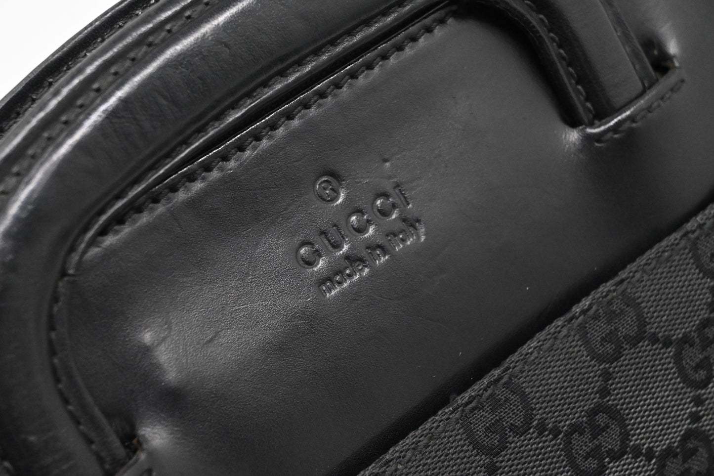 Gucci Business Bag in Black GG Canvas