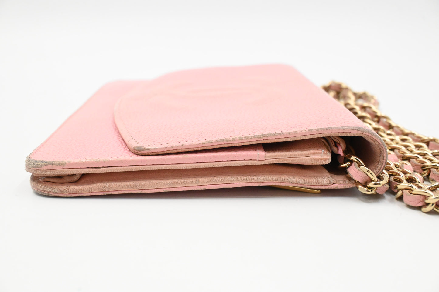 Chanel Wallet on Chain in Pink Caviar Leather