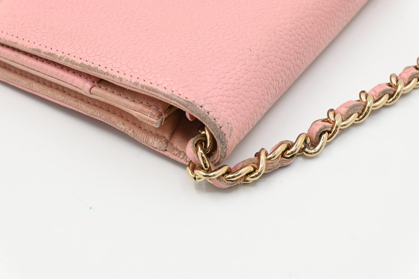 Chanel Wallet on Chain in Pink Caviar Leather